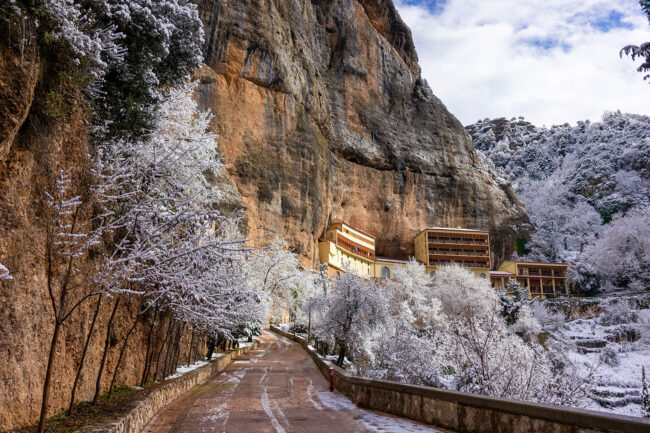 Winter,Landscape,From,The,Historic,Greek,Orthodox,Monastery,Of,The