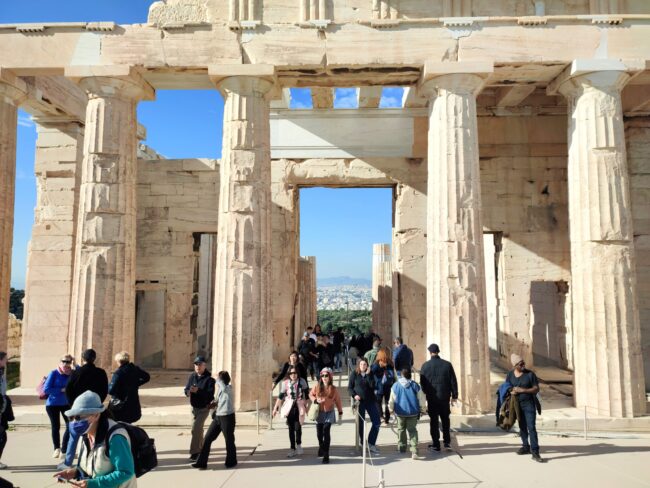 Athens,,Greece,-,February,3rd,2024:,Photo,Of,Tourists,Traveling